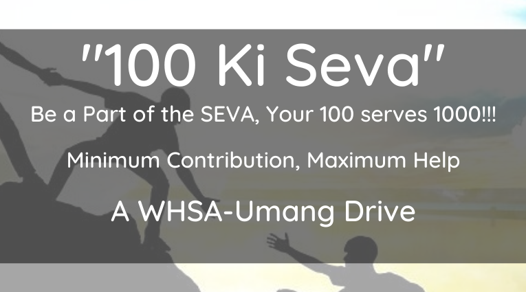 100 ki Seva – A WHSA Umang Drive